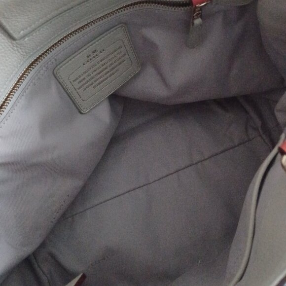 Leather coach bag - Picture 4 of 4